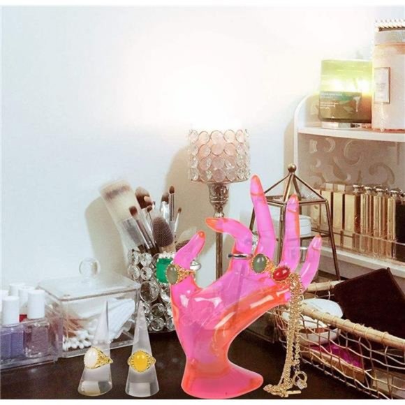 Jewelry Display Holder, Hand Bracelet Ring Rack, Polyresin Necklace Stand - Picture 12 of 12